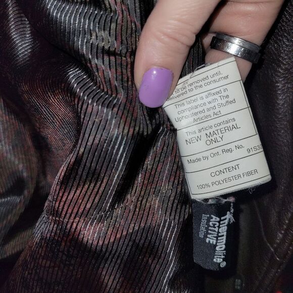 Danier leather pea coat - Picture 6 of 7